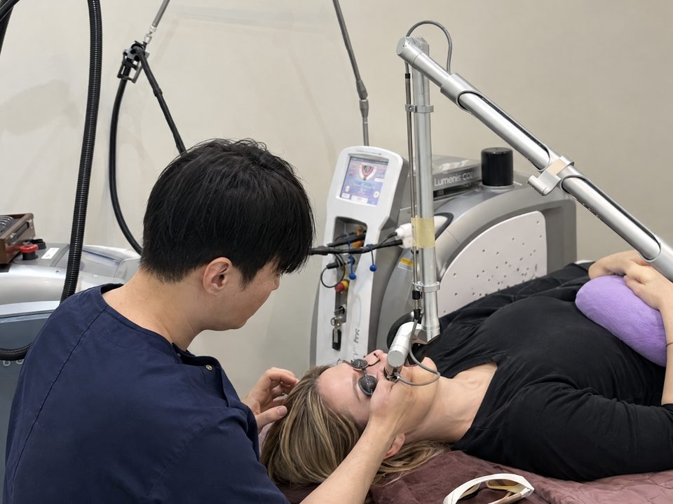 A laser session at a Seoul clinic